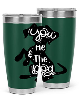 You Me The Dogs Style 4#- dog- Tumbler