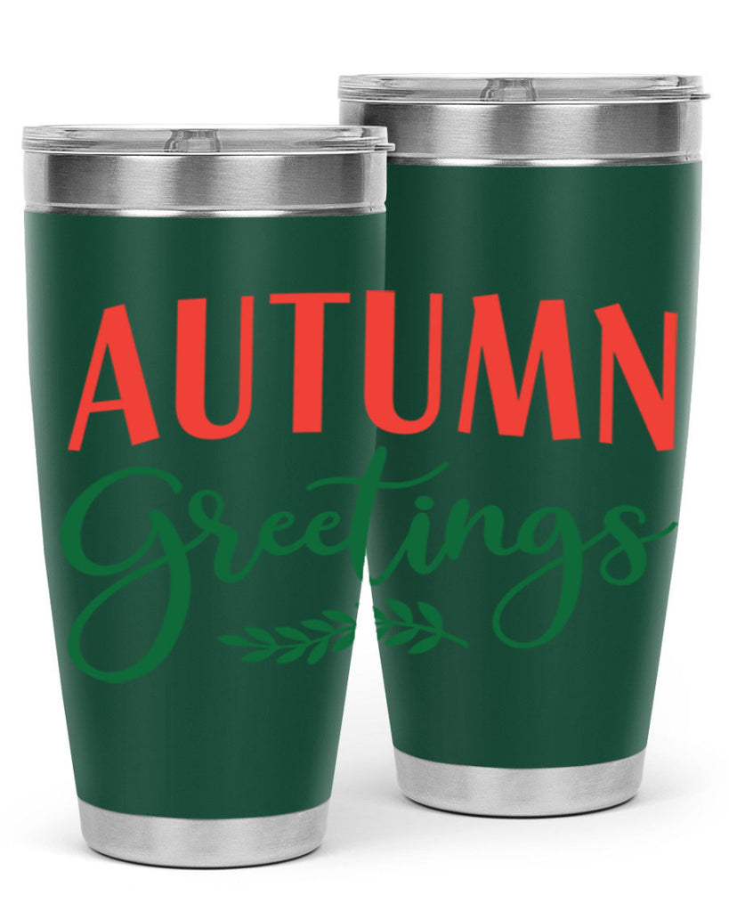 autumn greetings 14#- fall- Tumbler