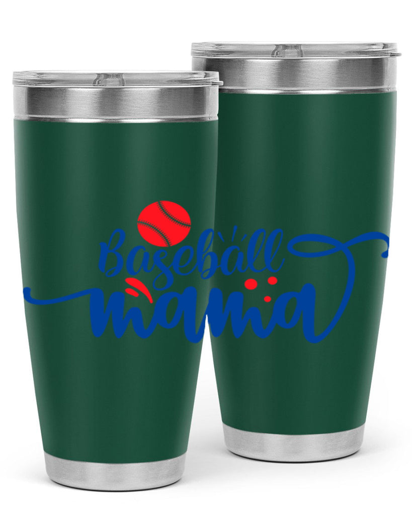 baseball mama 2208#- baseball- Tumbler