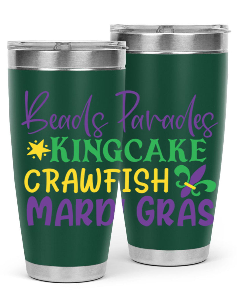 beads parades kingcake crawfish mardi gras 85#- mardi gras- Tumbler