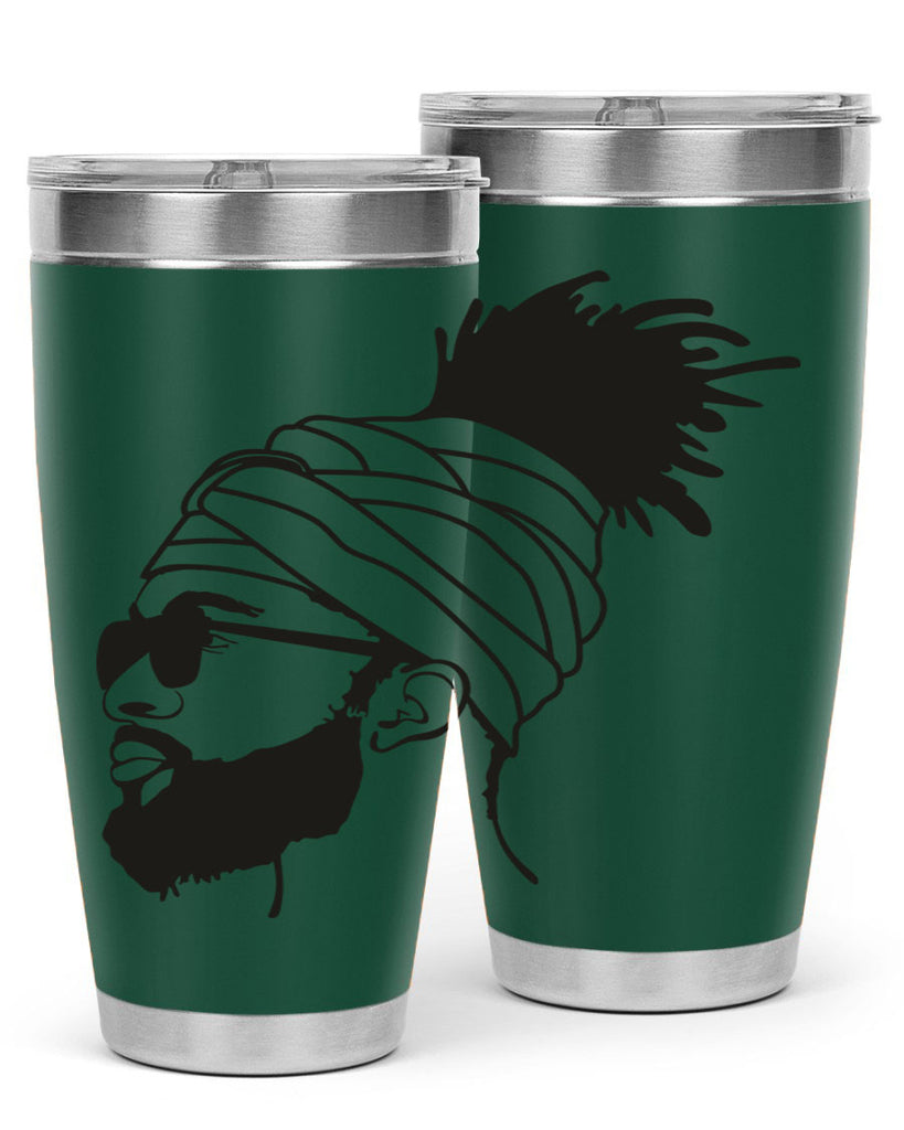 beardman 44#- black men - boys- tumbler