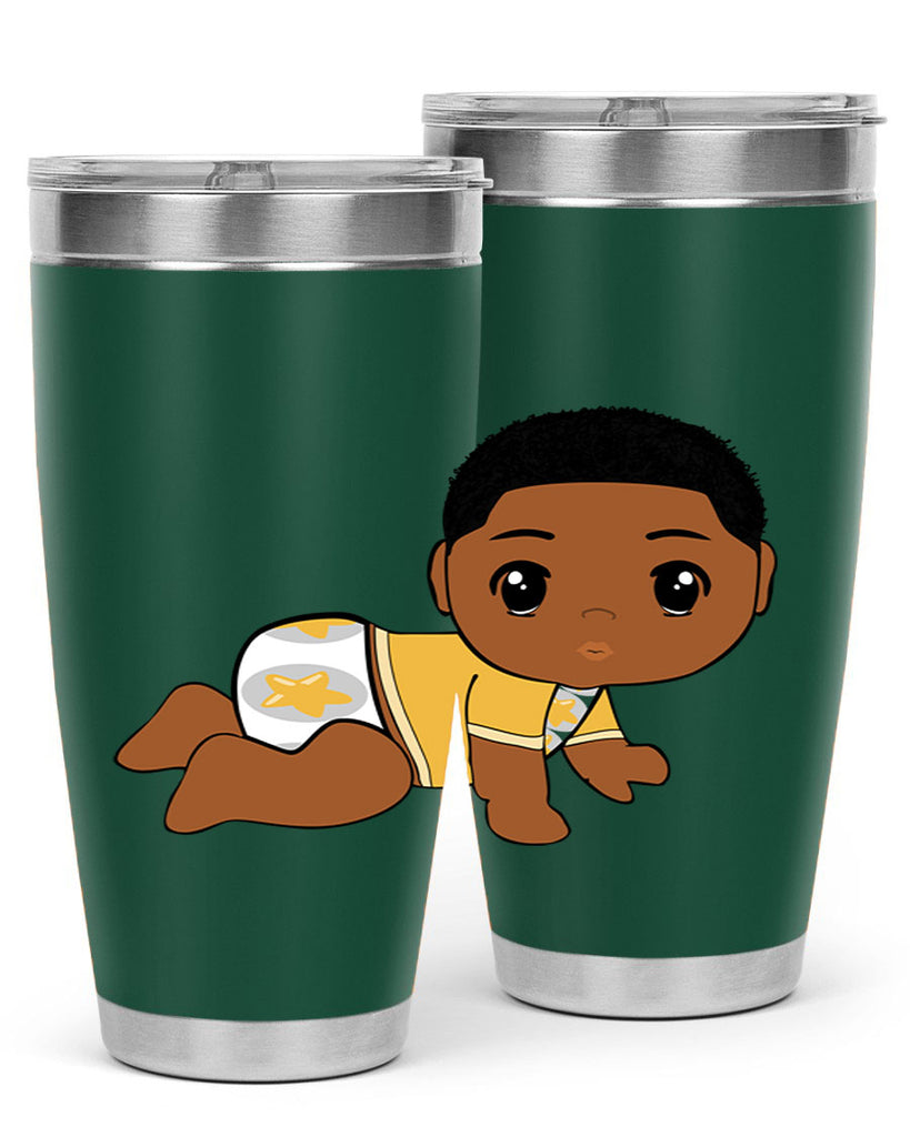 black baby boy 2#- black men - boys- tumbler
