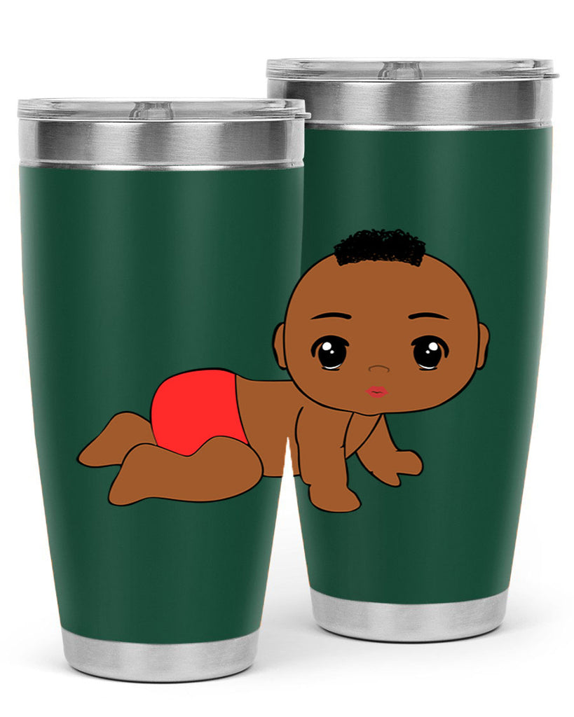 black baby boy 5#- black men - boys- tumbler