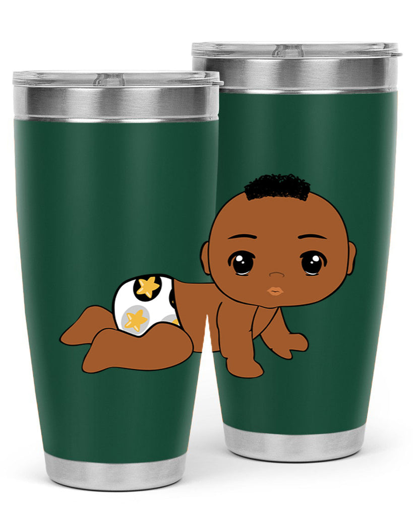 black baby boy 6#- black men - boys- tumbler