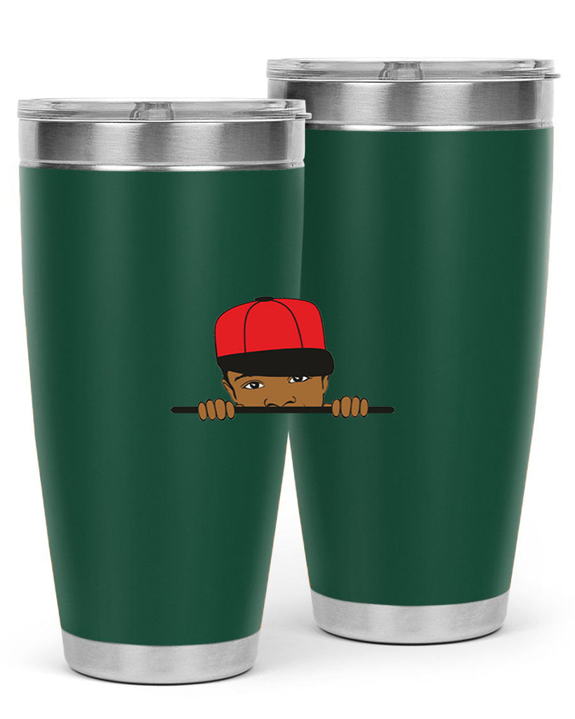 black boy 3#- black men - boys- tumbler