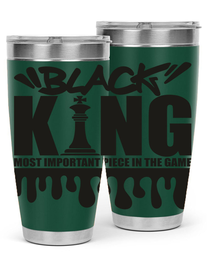 black king 214#- black words phrases- Cotton Tank
