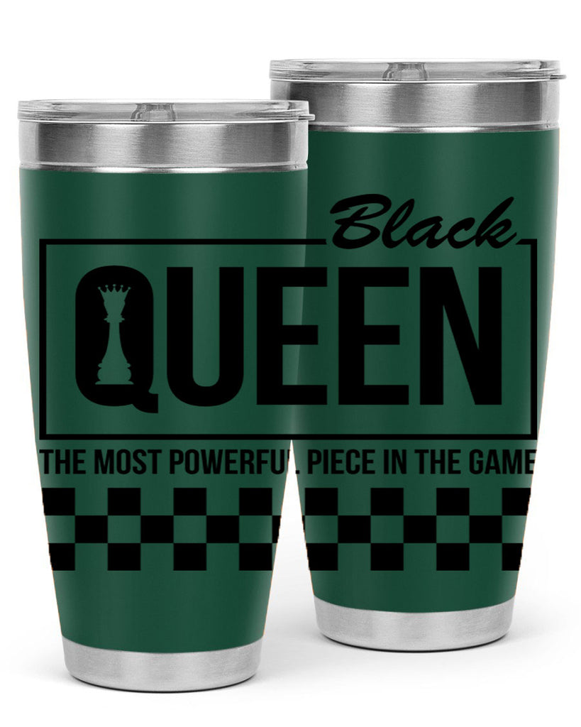black queen chess checkered 221#- black words phrases- Cotton Tank