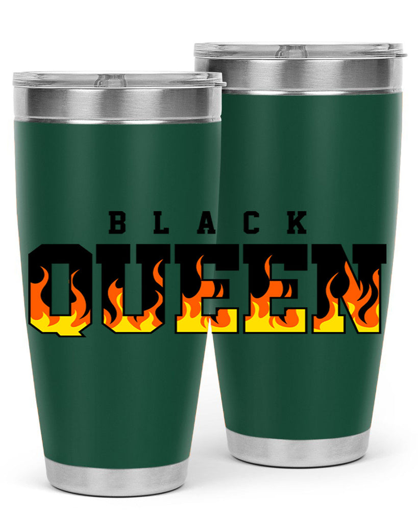 black queen flames 220#- black words phrases- Cotton Tank