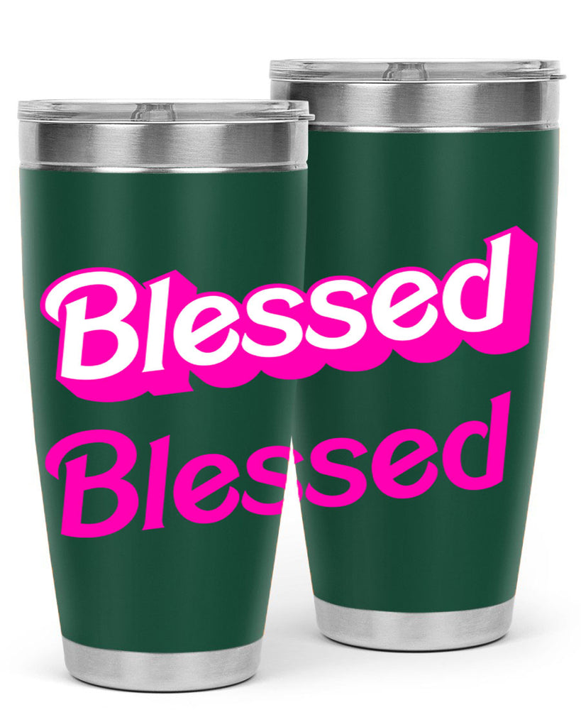 blessed barbie 193#- black words phrases- Cotton Tank