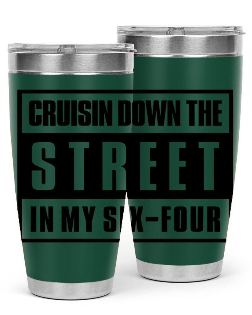 cruisin down the street 181#- black words phrases- Cotton Tank