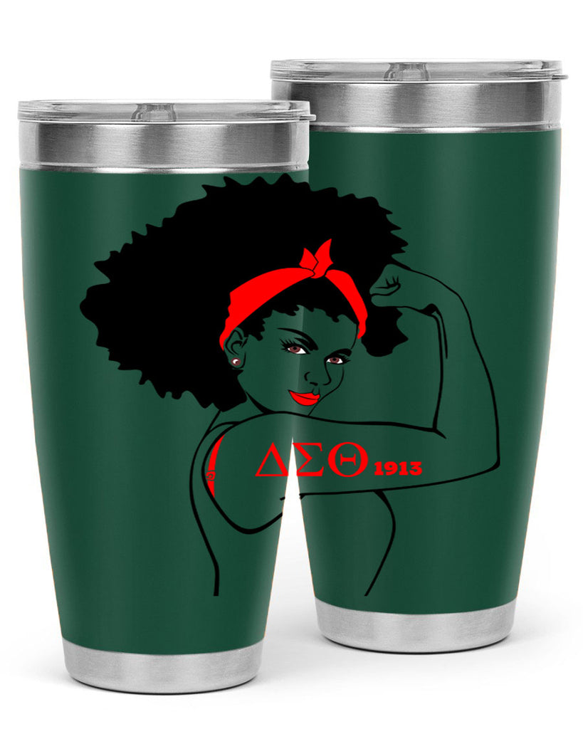 delta sigma theta 6#- black words phrases- Cotton Tank