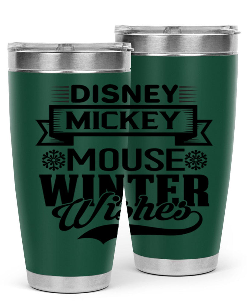 disney mickey mouse winter wishes 93#- winter- Tumbler