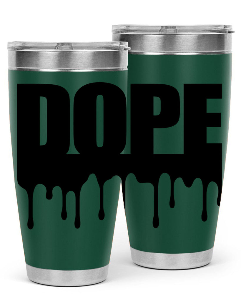 dope drip 166#- black words phrases- Cotton Tank