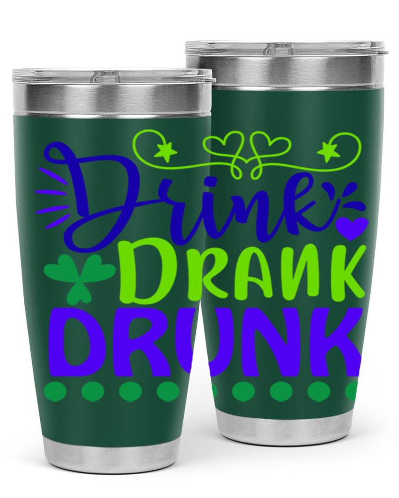 drink drank drunk 22#- mardi gras- Tumbler