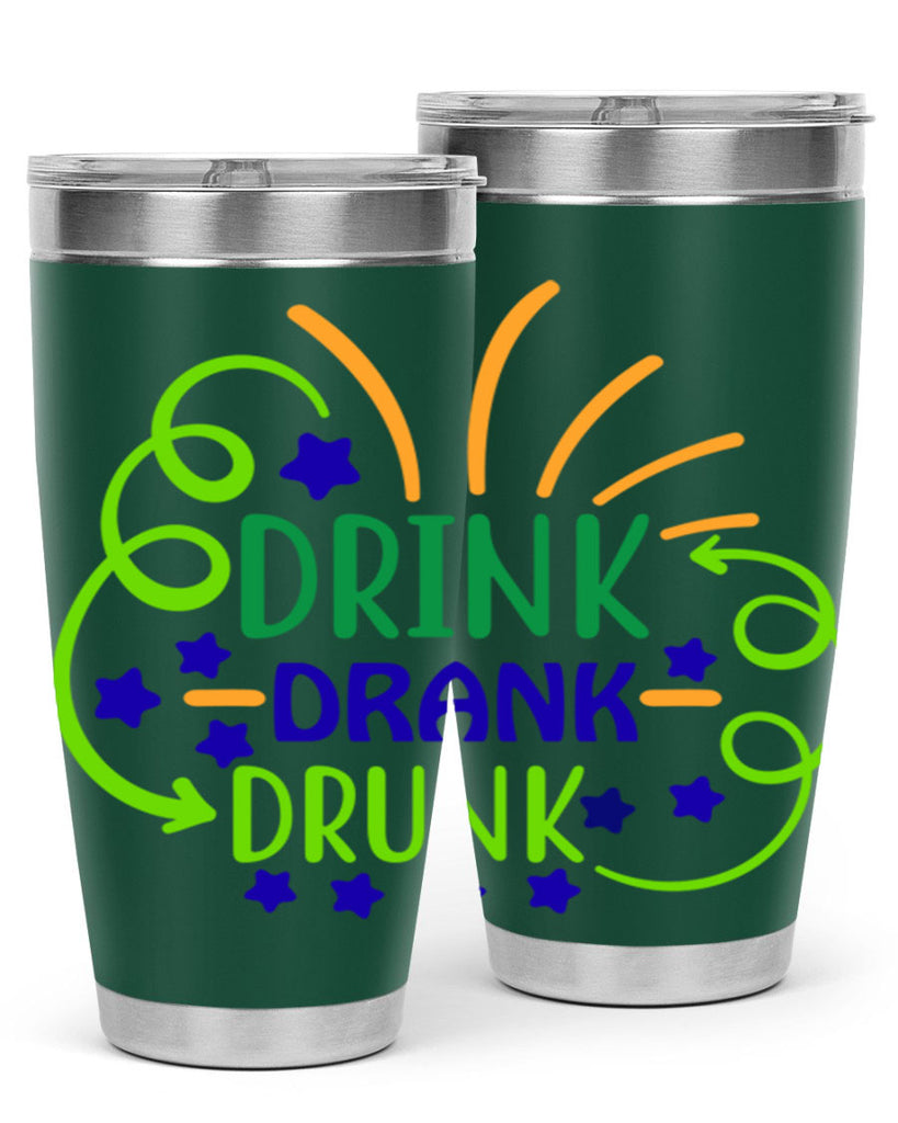 drink drank drunk 23#- mardi gras- Tumbler