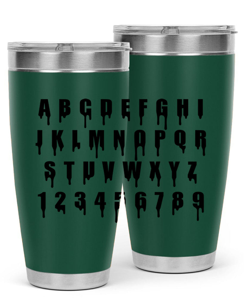 drip font 164#- black words phrases- Cotton Tank