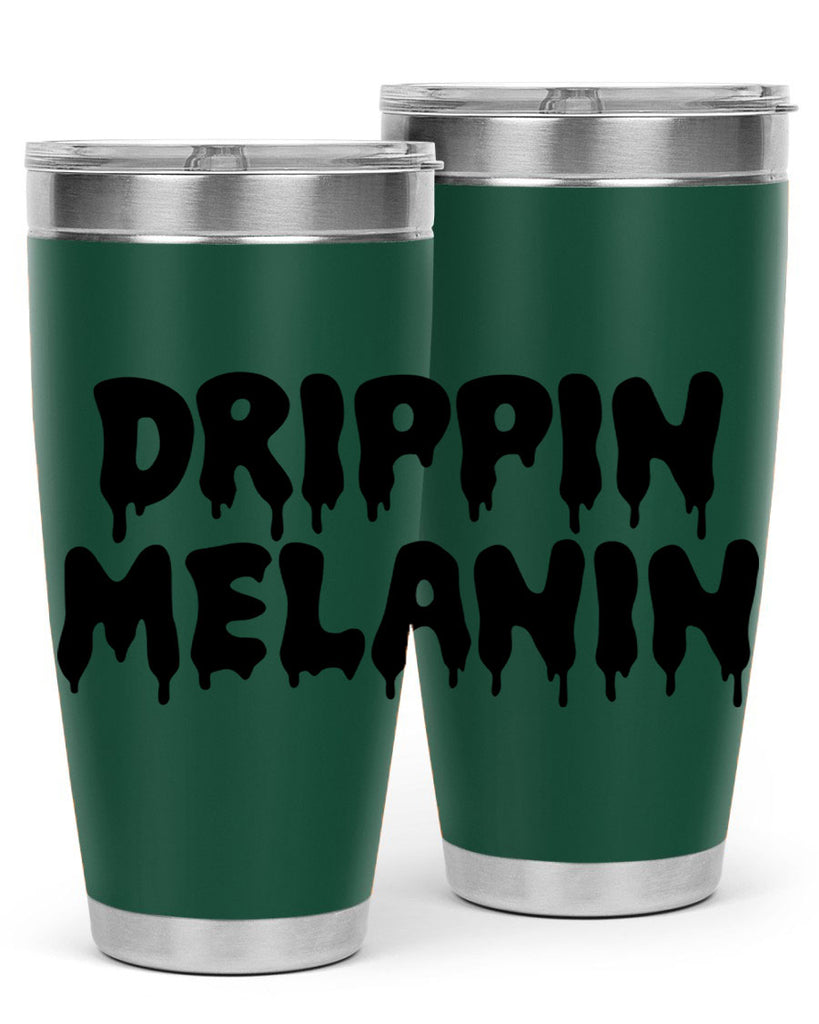 drippinmelanin  160#- black words phrases- Cotton Tank