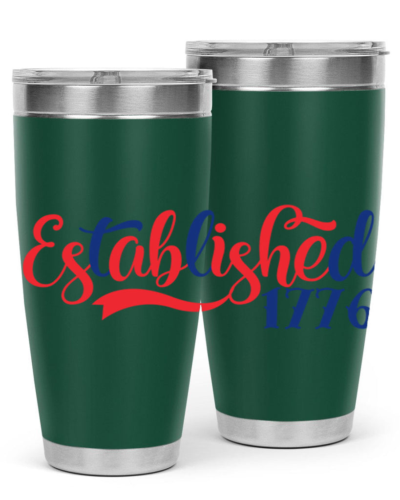 established Style 46#- Fourt Of July- Tumbler