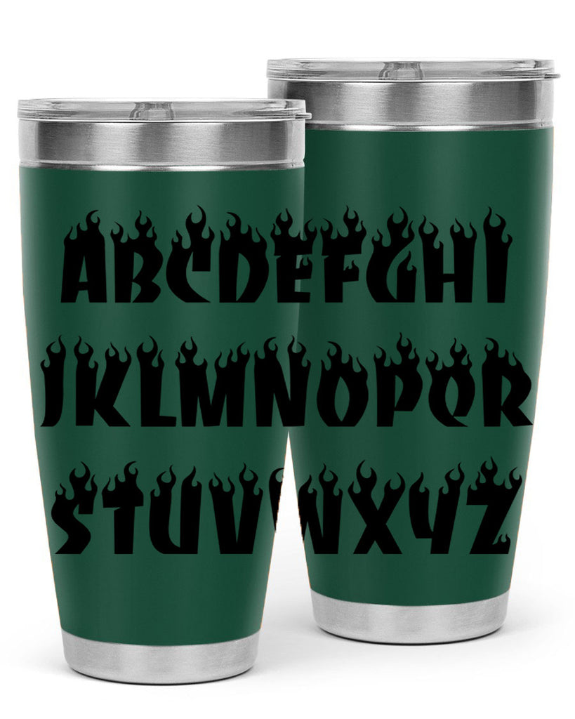 flame font 153#- black words phrases- Cotton Tank