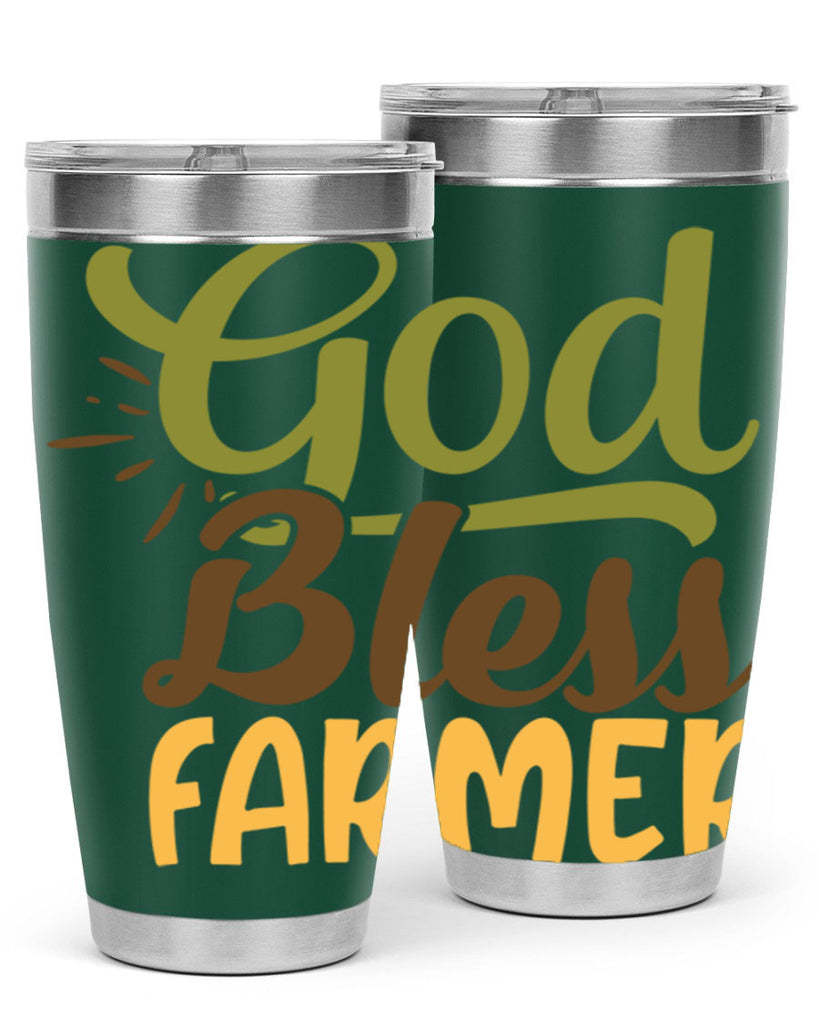 god bless farmer 10#- farming and gardening- Tumbler