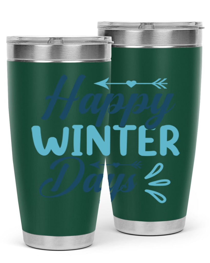 happy winter days 120#- winter- Tumbler