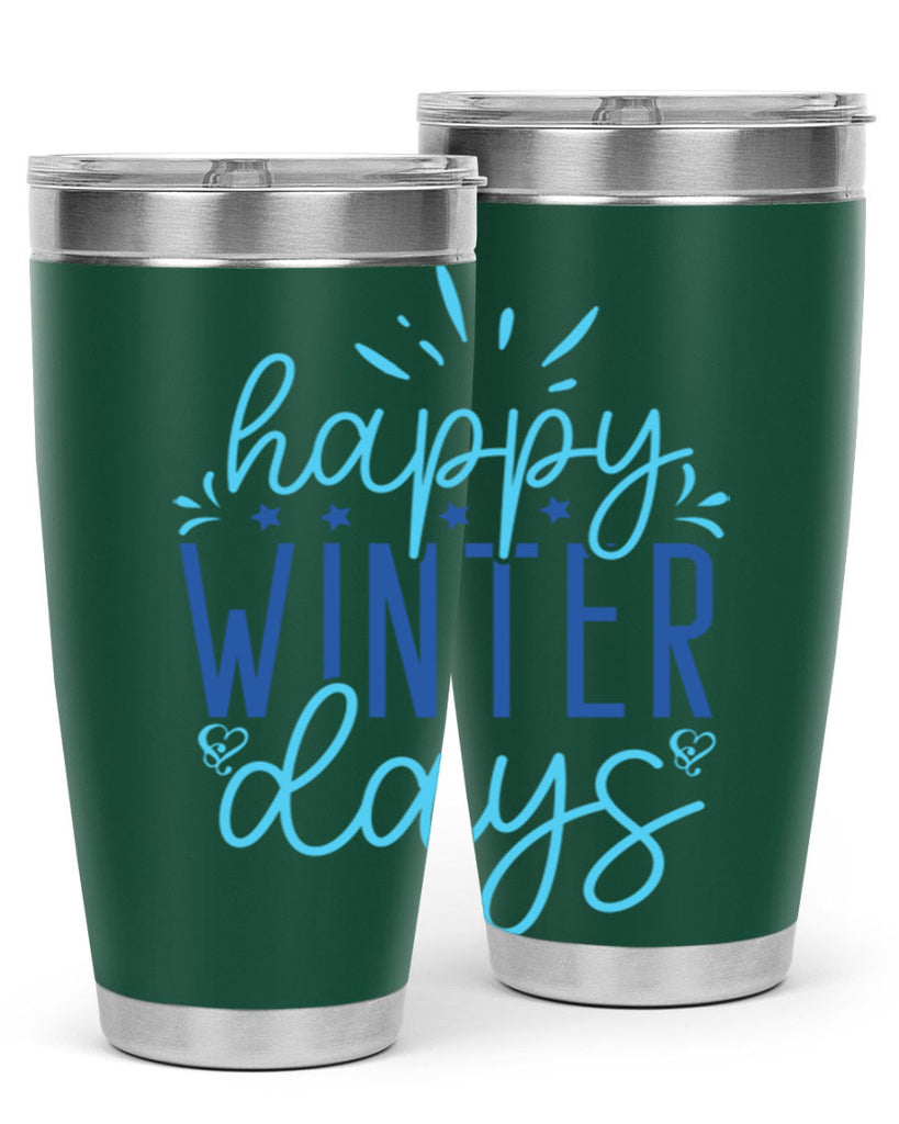 happy winter days 121#- winter- Tumbler