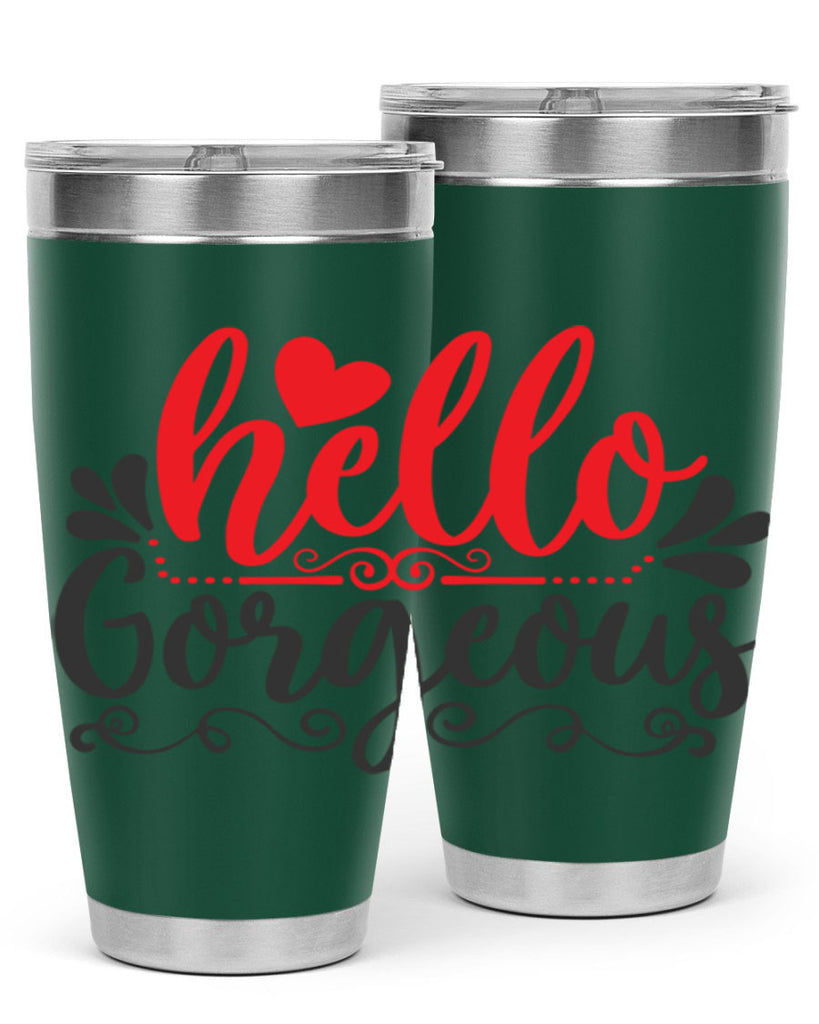 hello gorgeous Style 155#- make up- Tumbler