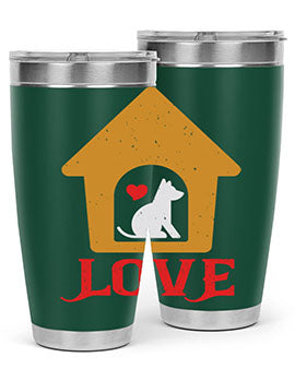 love Style 161#- dog- Tumbler