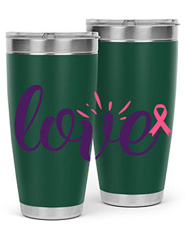 love Style 7#- breast cancer- Tumbler