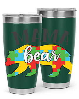 mama bear Style 32#- autism- Tumbler