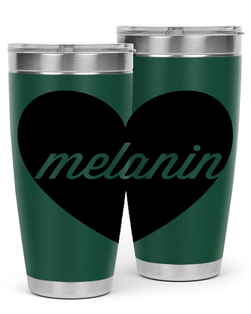 melanin loveheart 76#- black words phrases- Cotton Tank