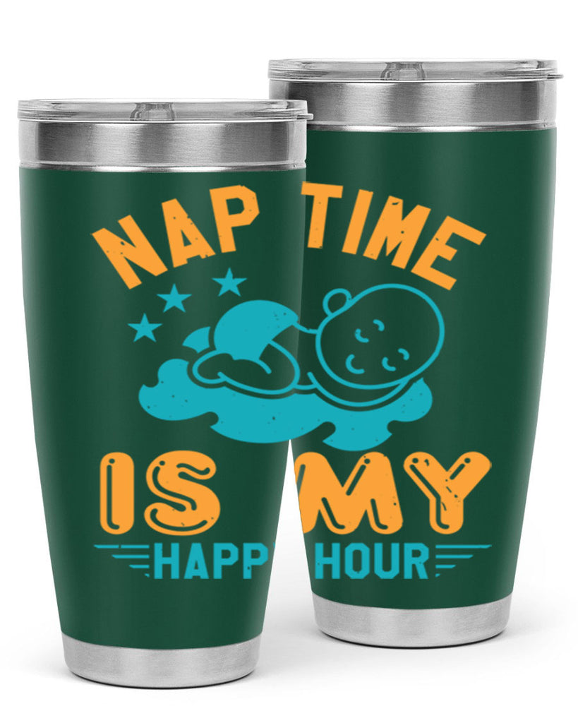 nap time is my happy hour Style 27#- baby shower- tumbler