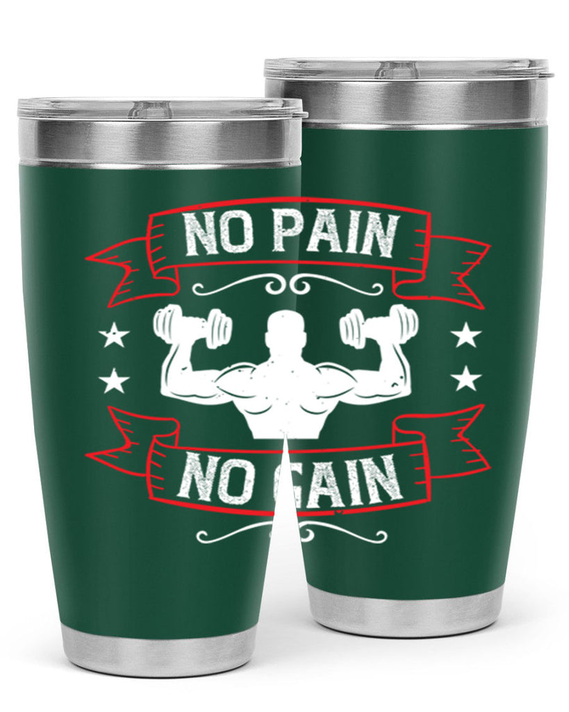 no pain no gain 82#- gym- Tumbler