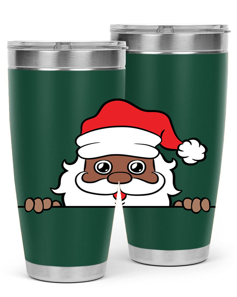 peekaboo black santa 19#- black men - boys- tumbler