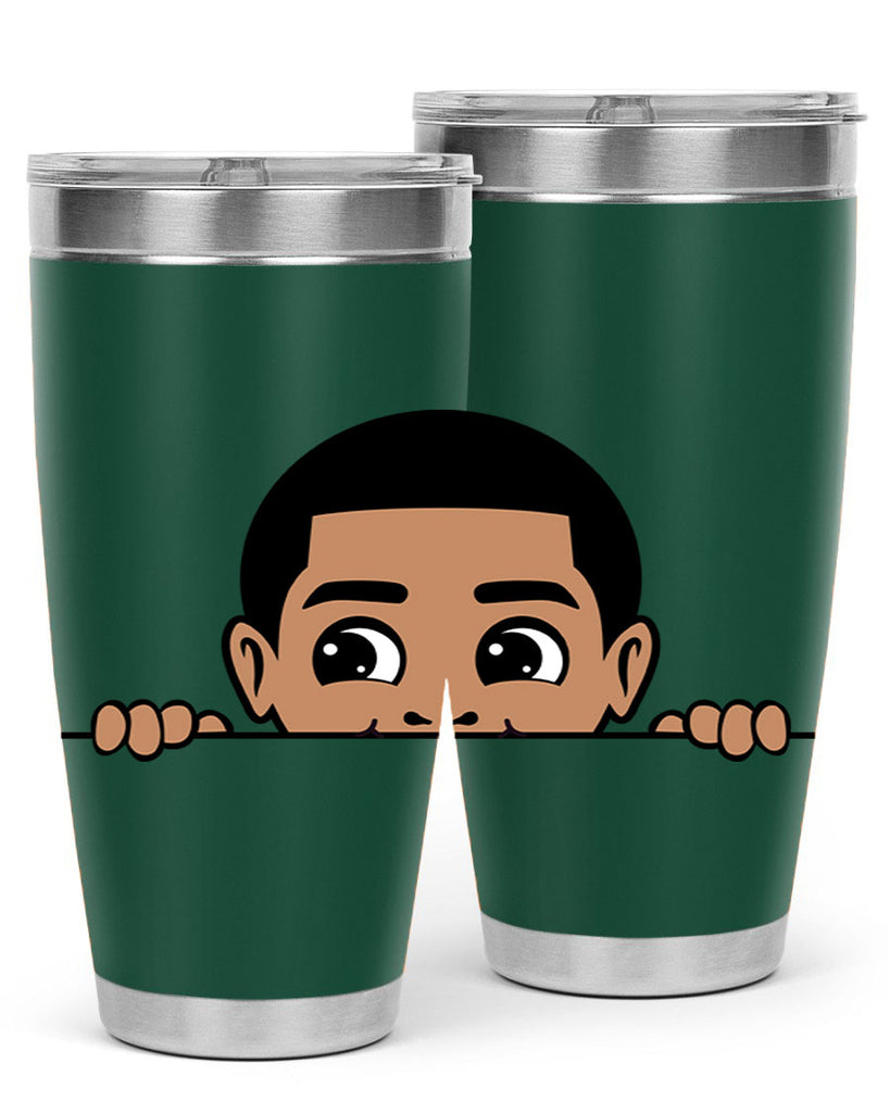 peekaboo boy 17#- black men - boys- tumbler