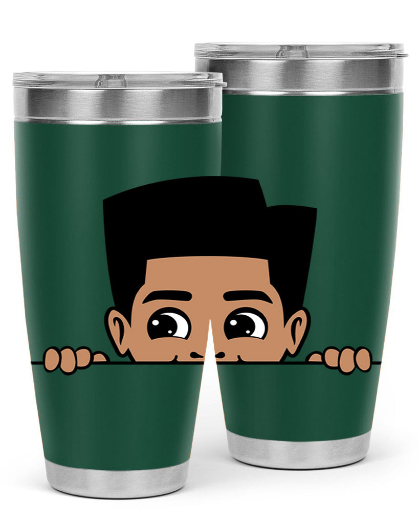peekaboo boy 18#- black men - boys- tumbler
