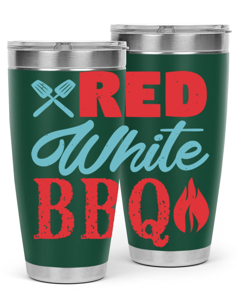 red white bbq 15#- bbq- Tumbler