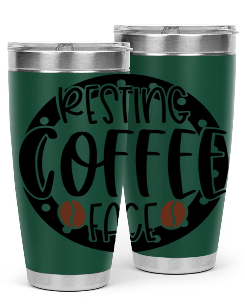 resting coffee face 41#- coffee- Tumbler