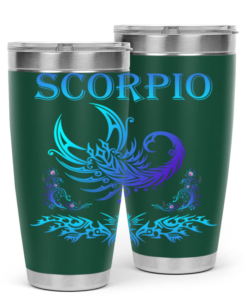 scorpio 449#- zodiac- Tumbler