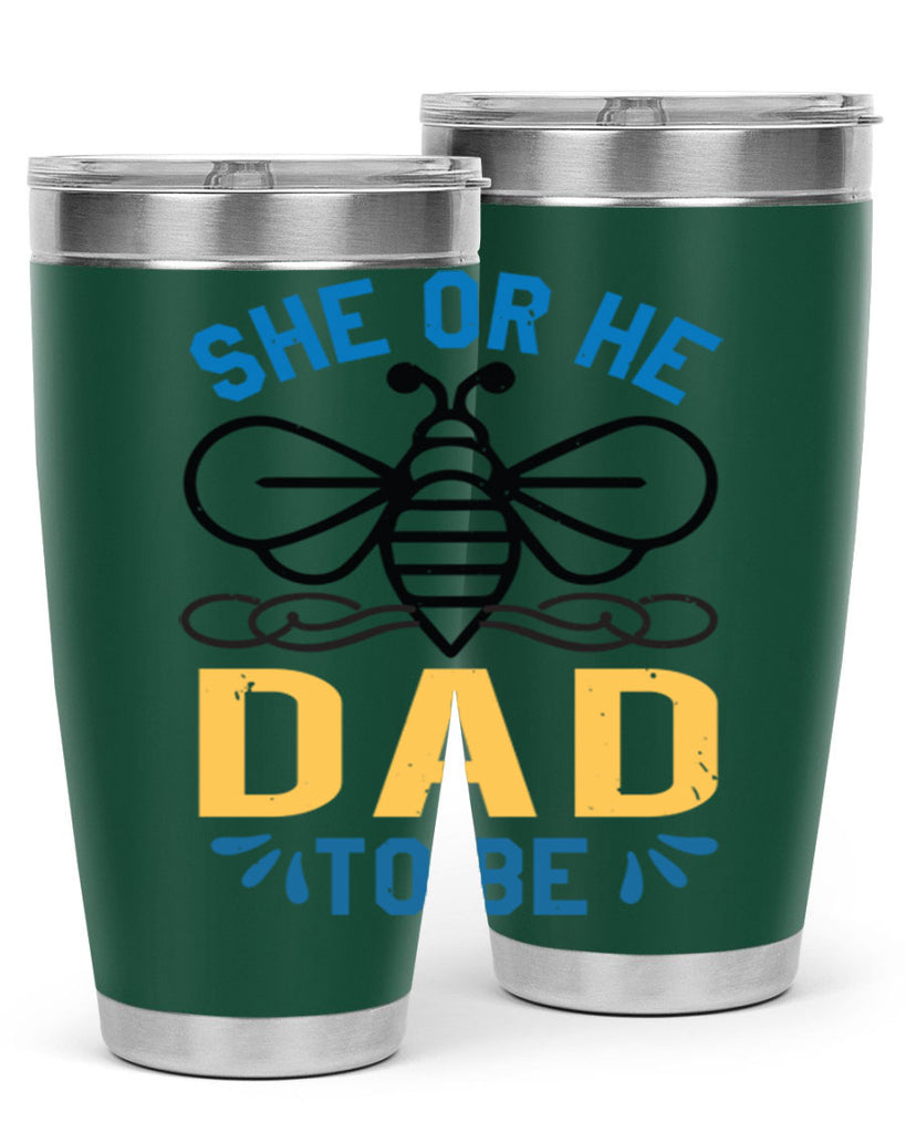 she or he dad to be Style 15#- baby shower- tumbler