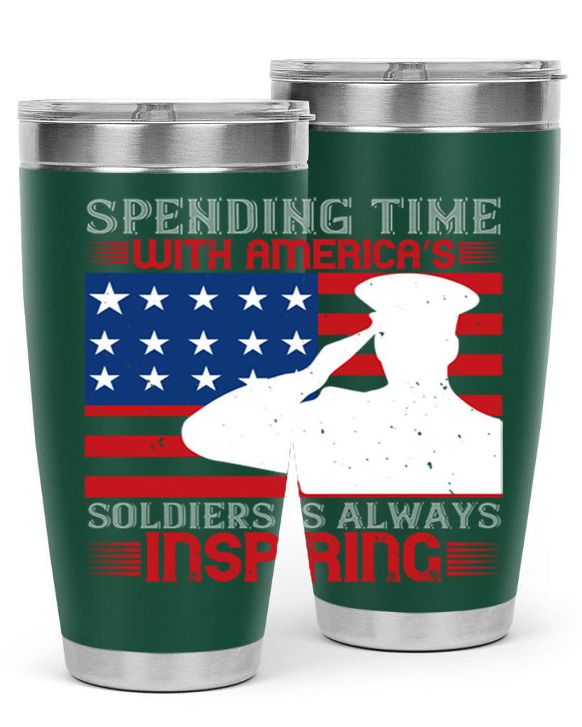 spending time with americas 90#- Veterns Day- Tumbler