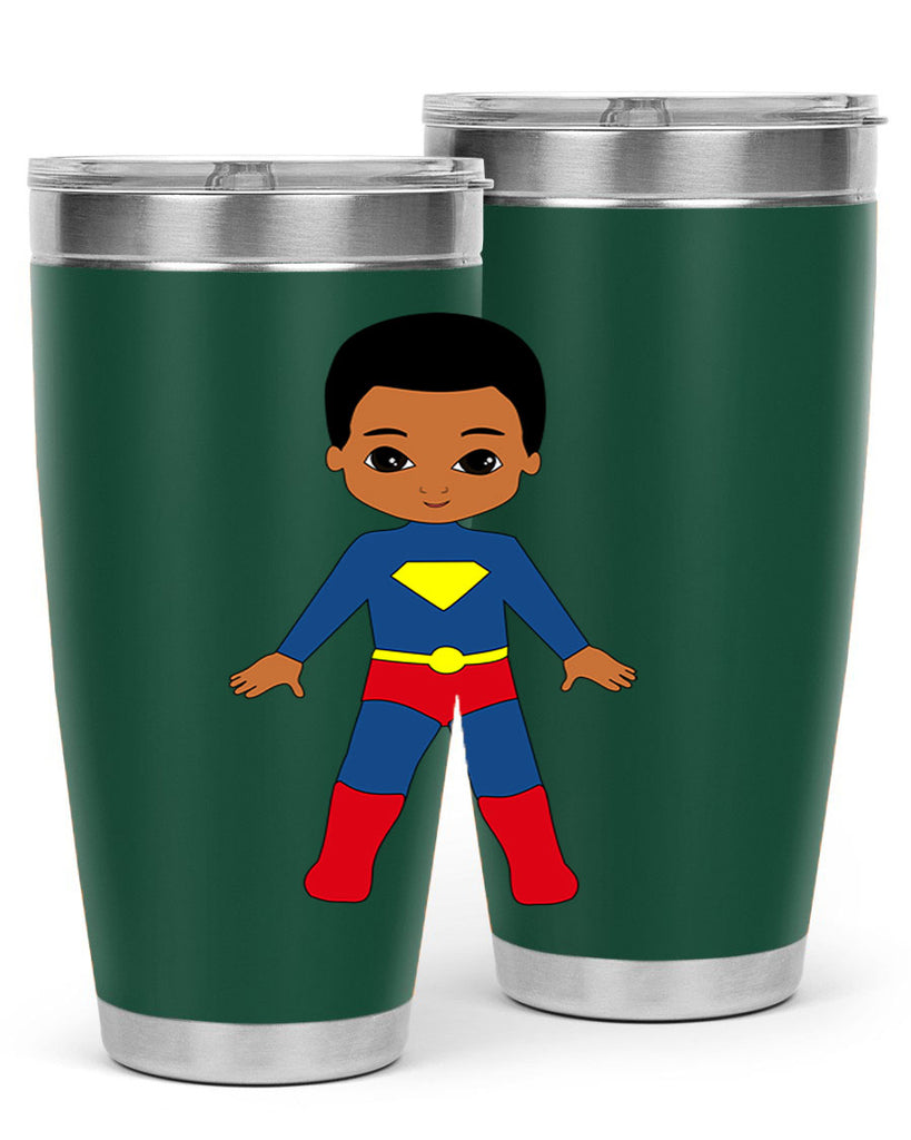 super kid 2#- black men - boys- tumbler