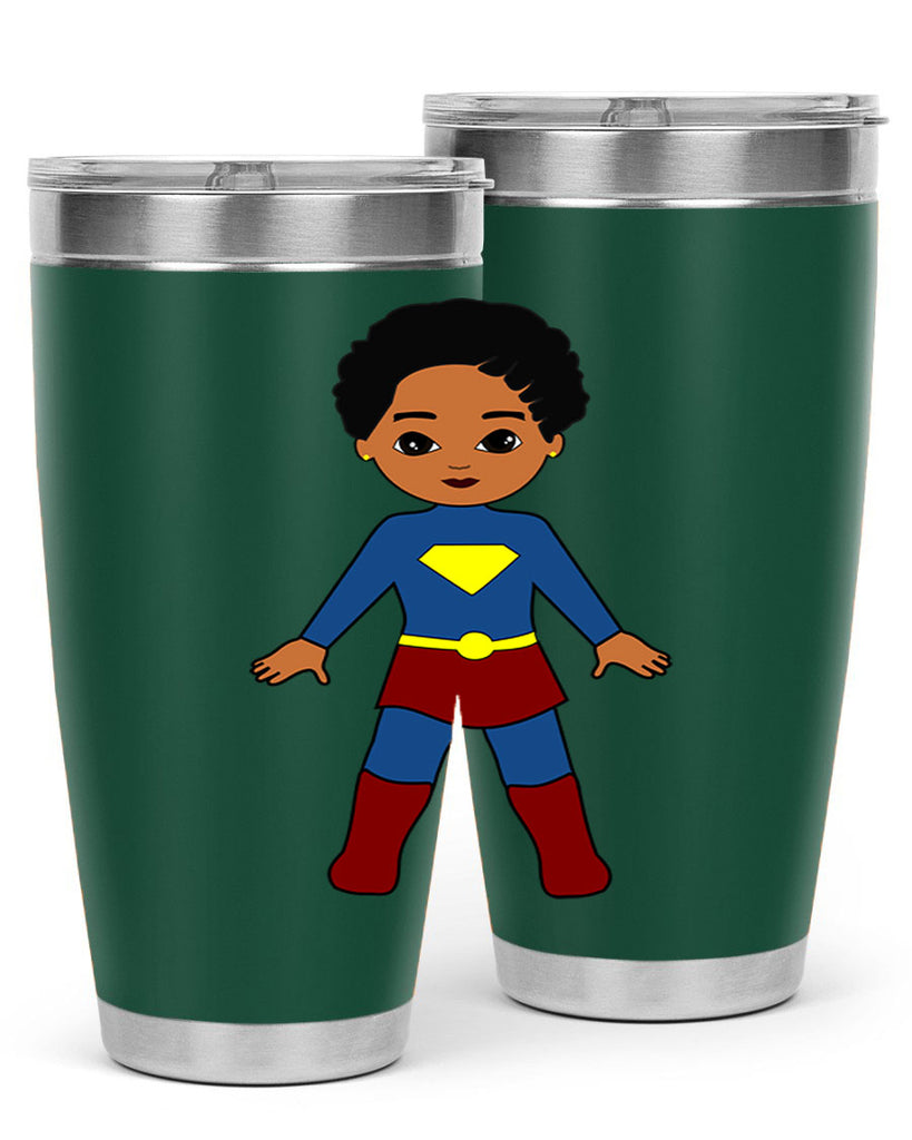 super kid 3#- black men - boys- tumbler