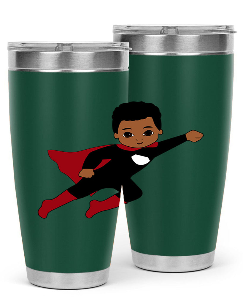 super kid 5#- black men - boys- tumbler