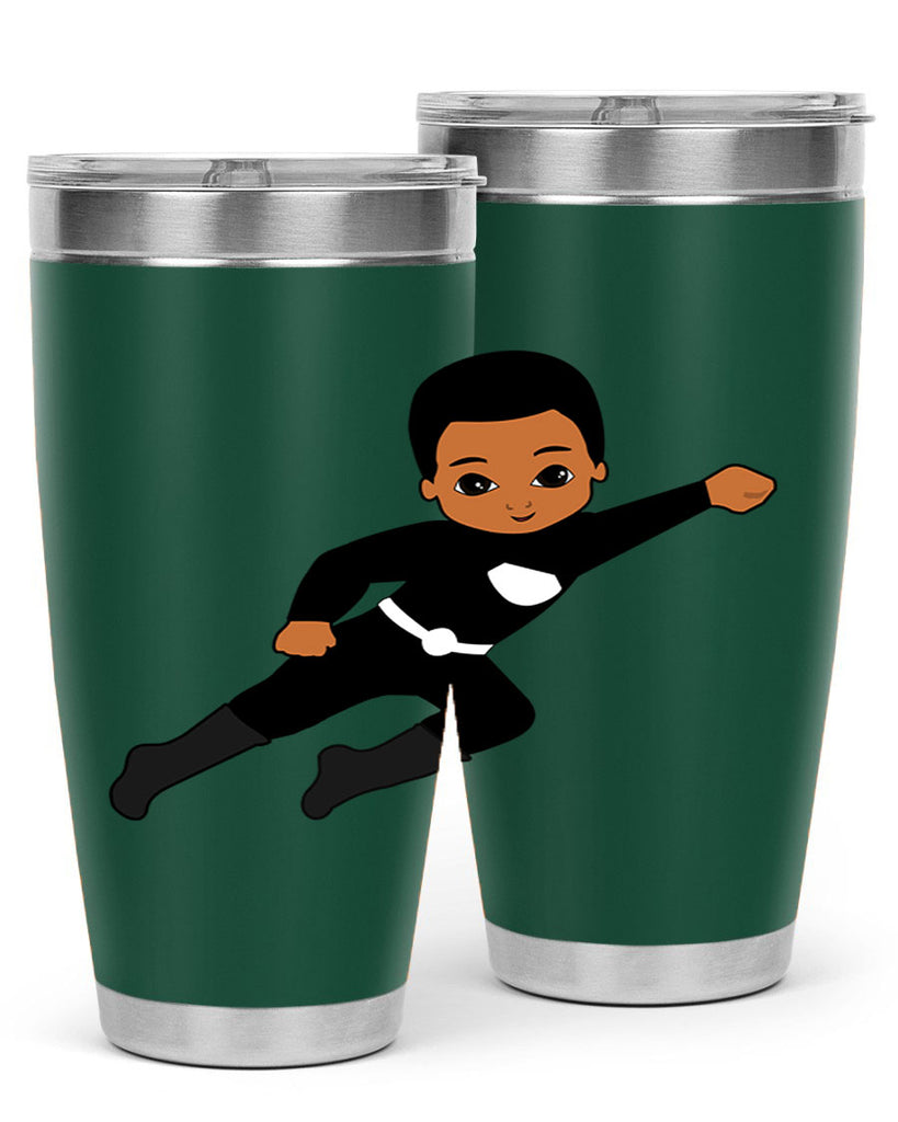 super kid 7#- black men - boys- tumbler