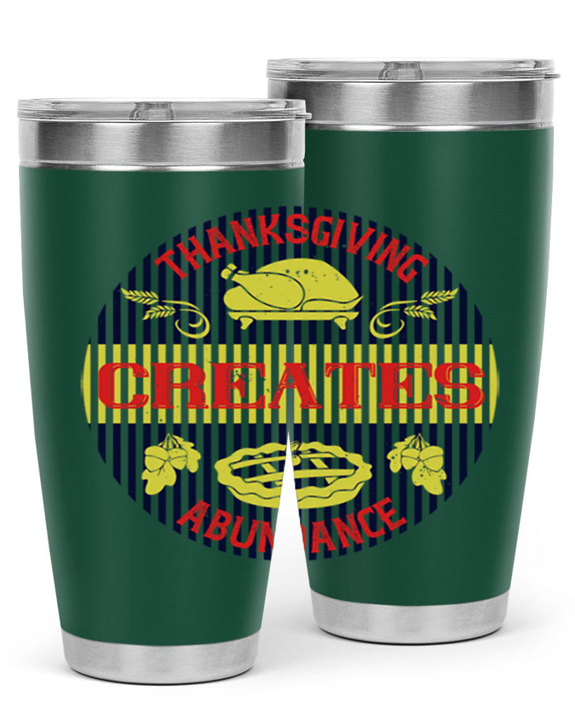 thanksgiving creates abundance 14#- thanksgiving- Tumbler