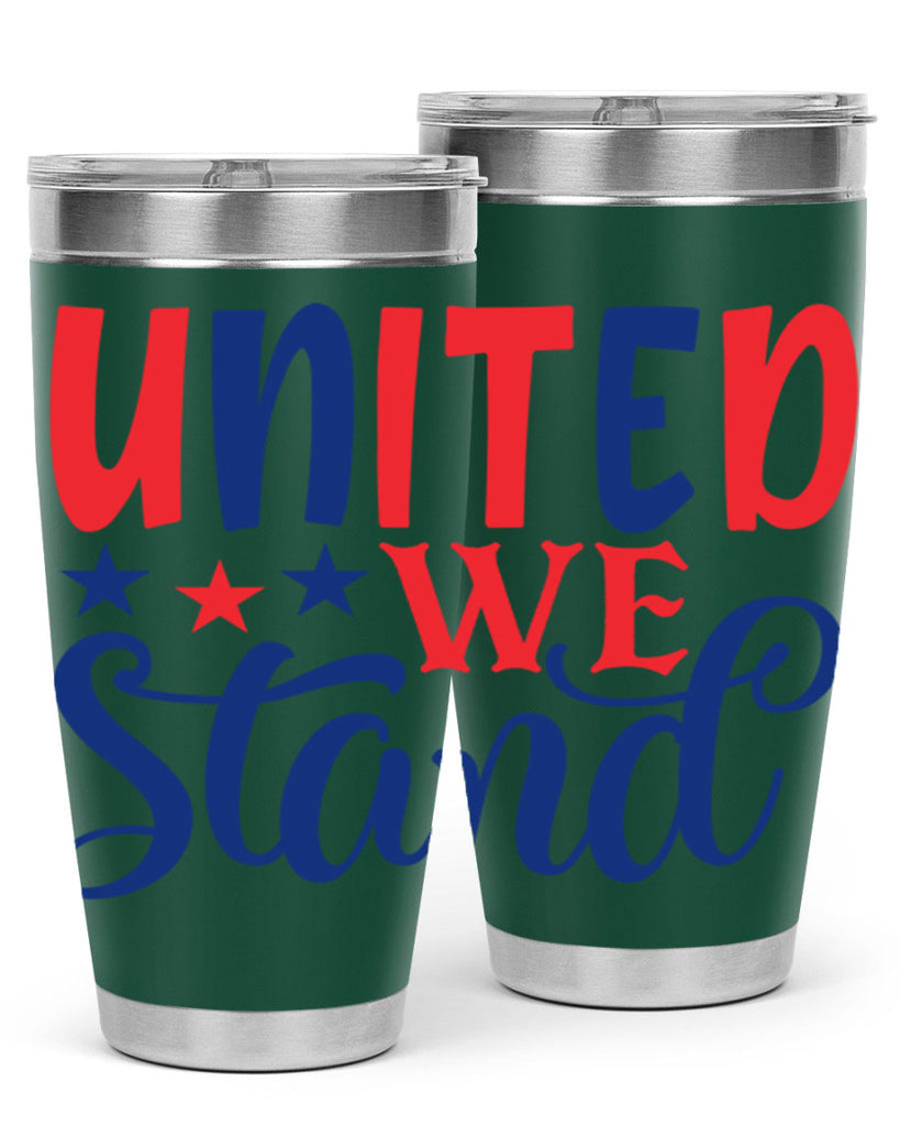 united we stand Style 75#- Fourt Of July- Tumbler