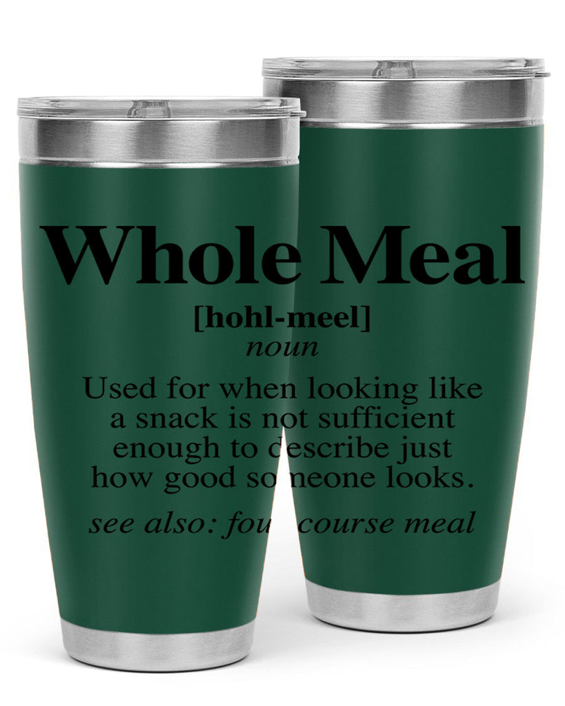 whole meal 10#- black words phrases- Cotton Tank