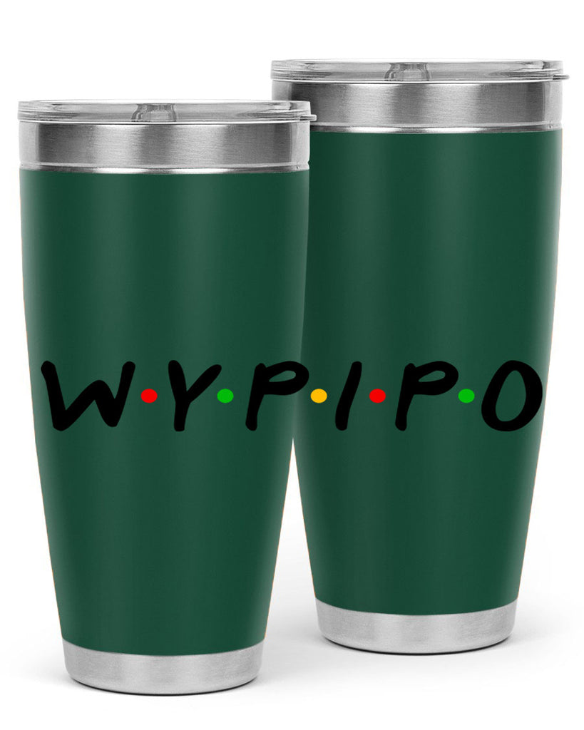 wypipo 7#- black words phrases- Cotton Tank