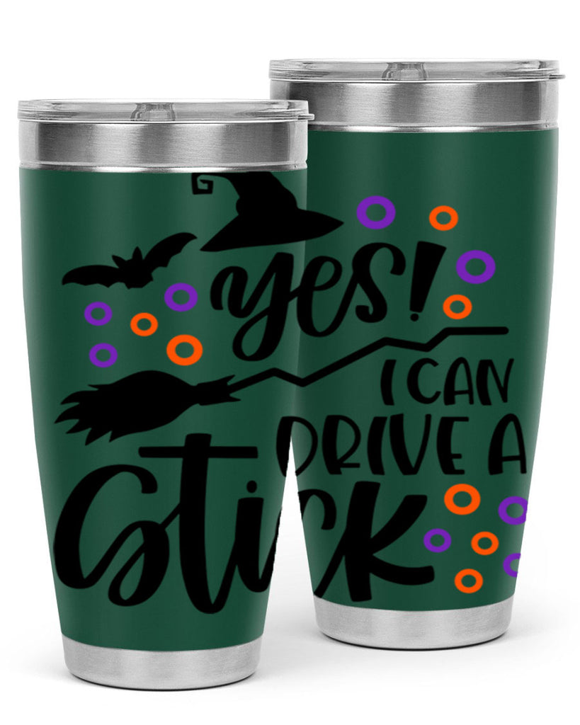 yes i can drive a stick 3#- halloween- Tumbler